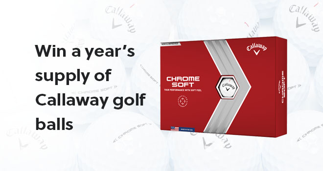 Win a year's supply of Golf Balls